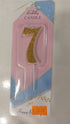 Gold Glitter Candles white stick 0 to 9 - Preppy Kids (Grand Bazaar)
