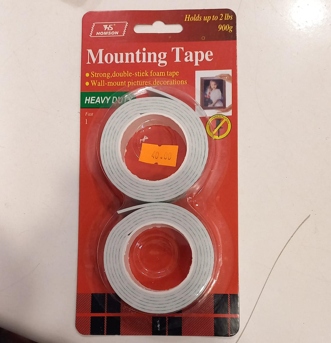 Mounting tape 2 sided (2 pcs)