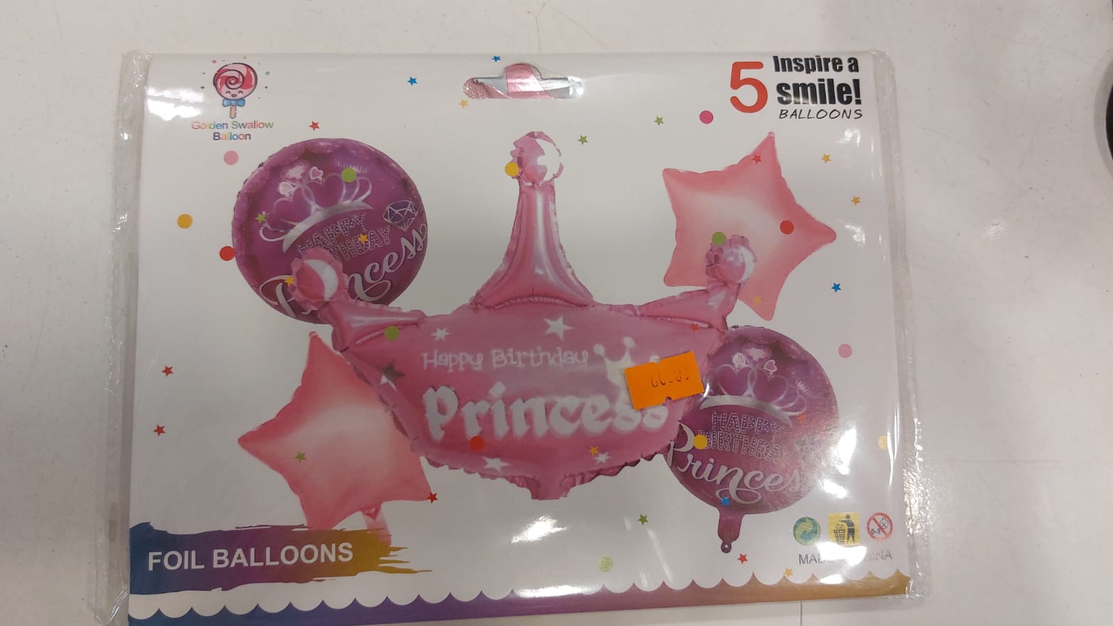 Princess 5pc foil Balloon set