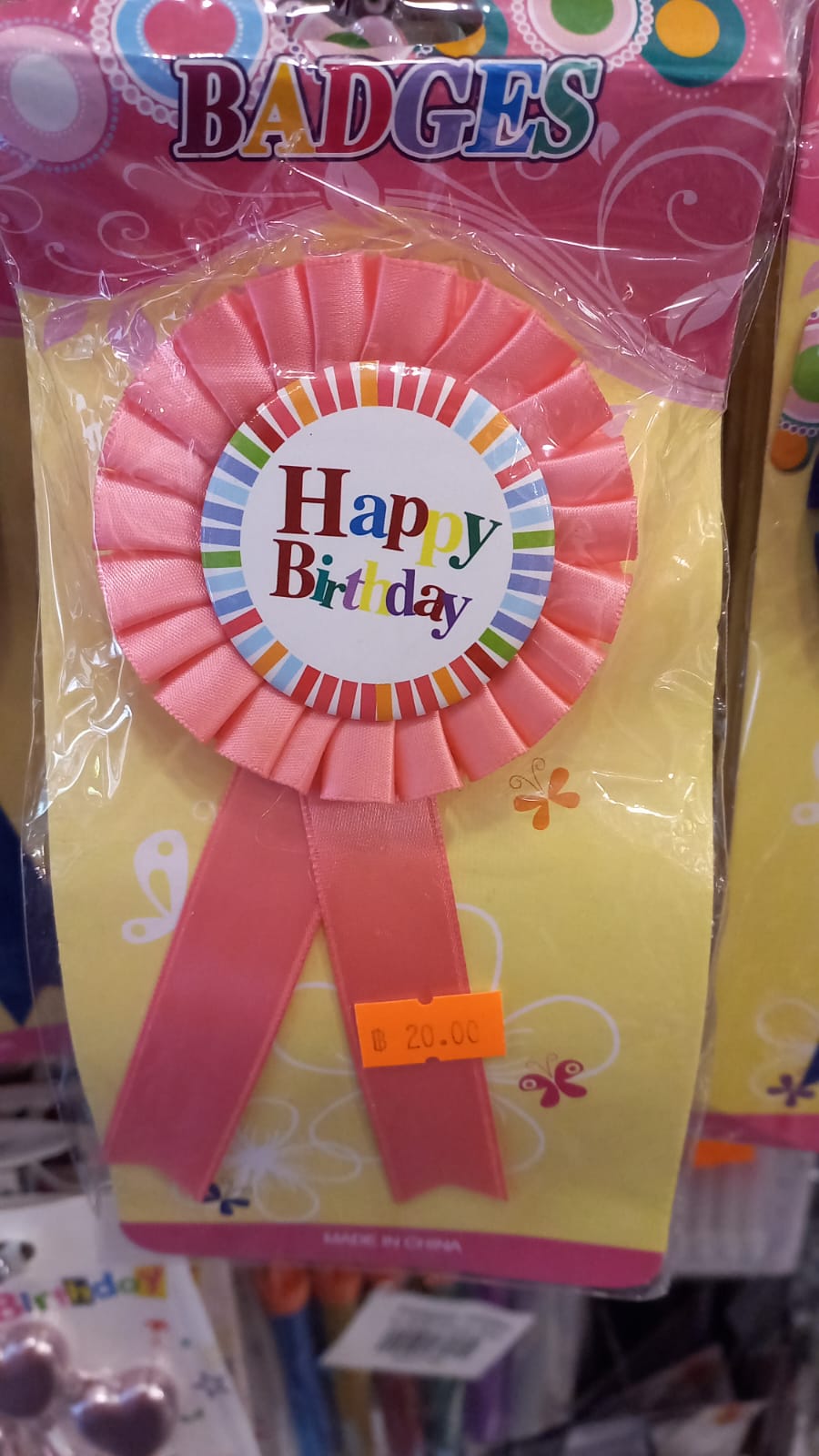 Light pink Birthday Girl Badge