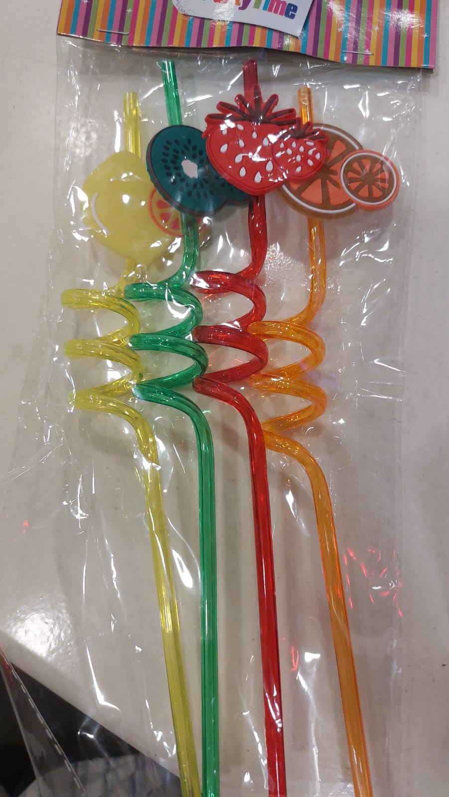 Straws Fruits 4pc set