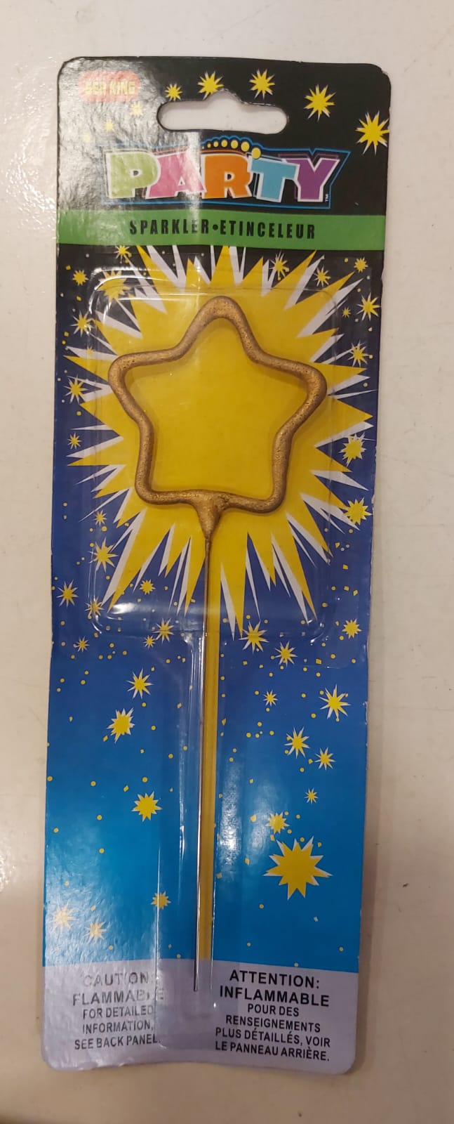 Star sparkler candle