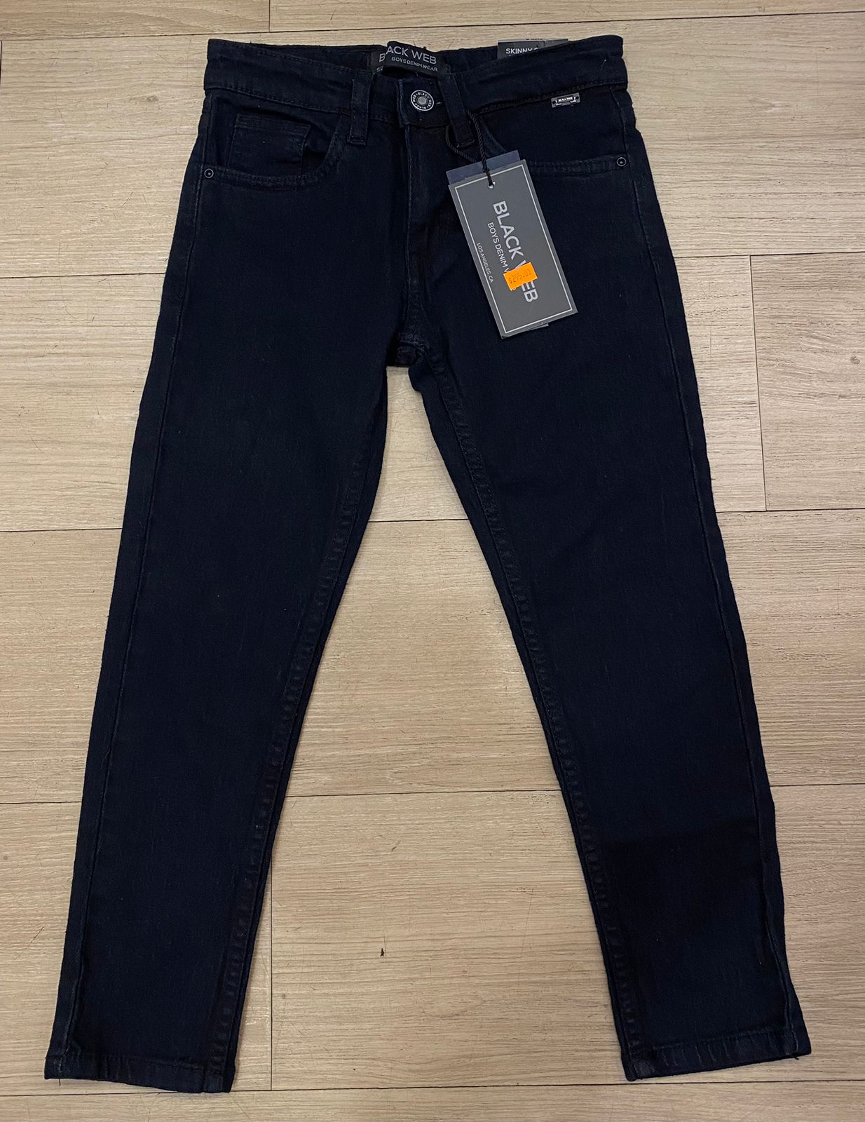 Black Web Boys Denim Jeans