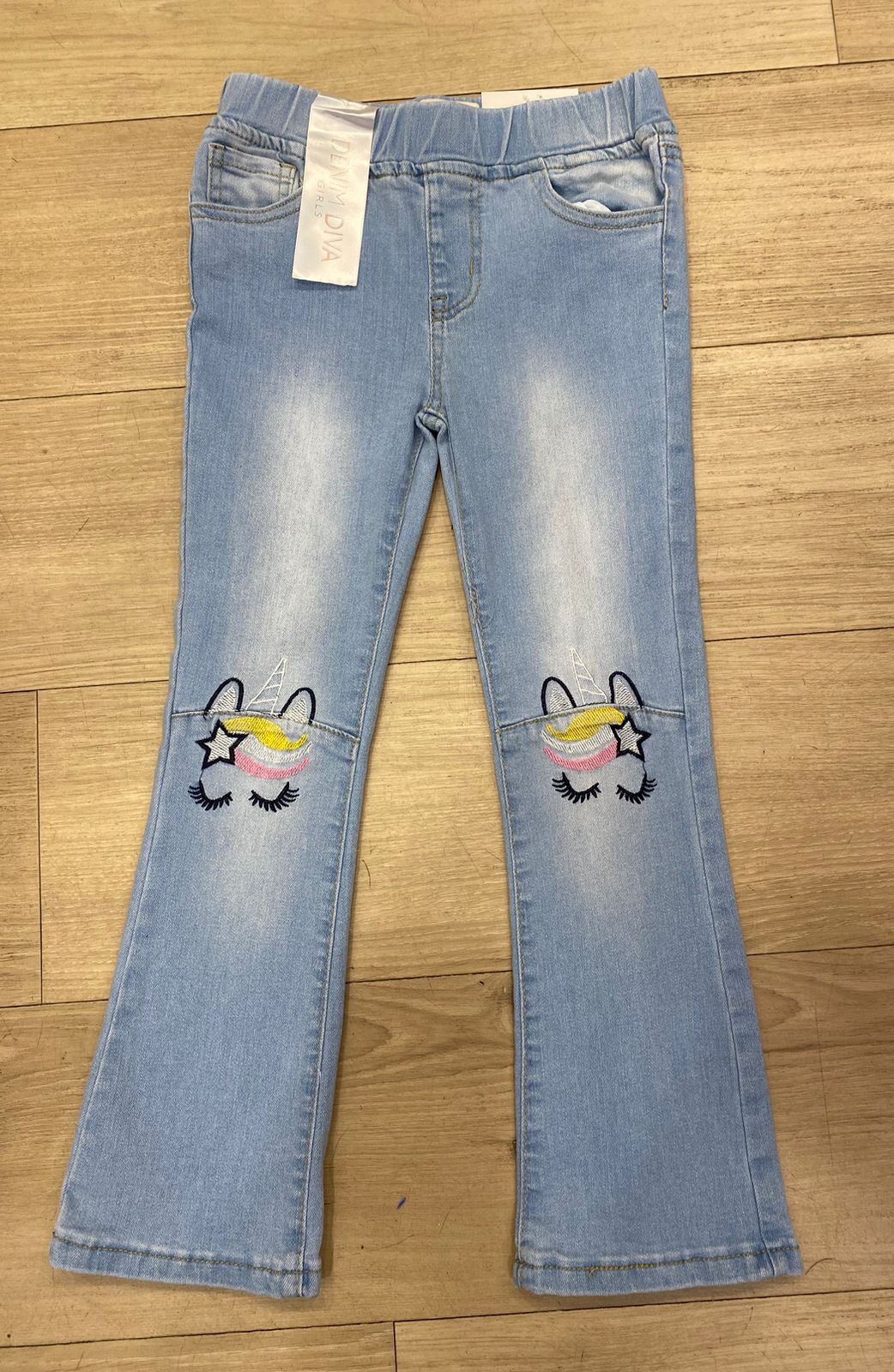 Denim Diva Girls Unicorn Print Jeans