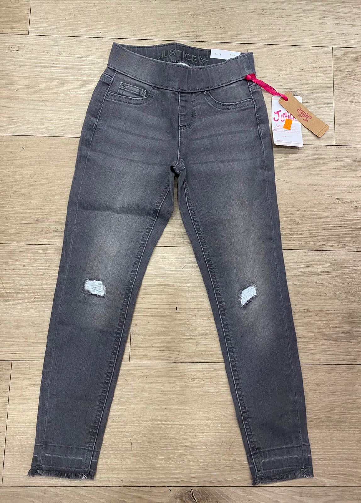 Justice Grey Slim Jeans