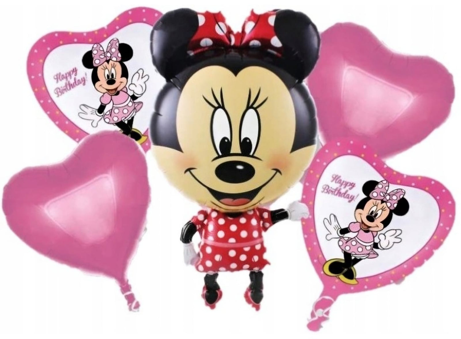 Minnie Mouse 5pc Balloon Set Heart