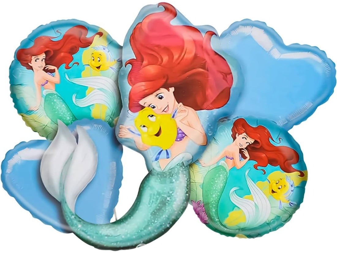 Ariel 5pc Foil Balloon Set