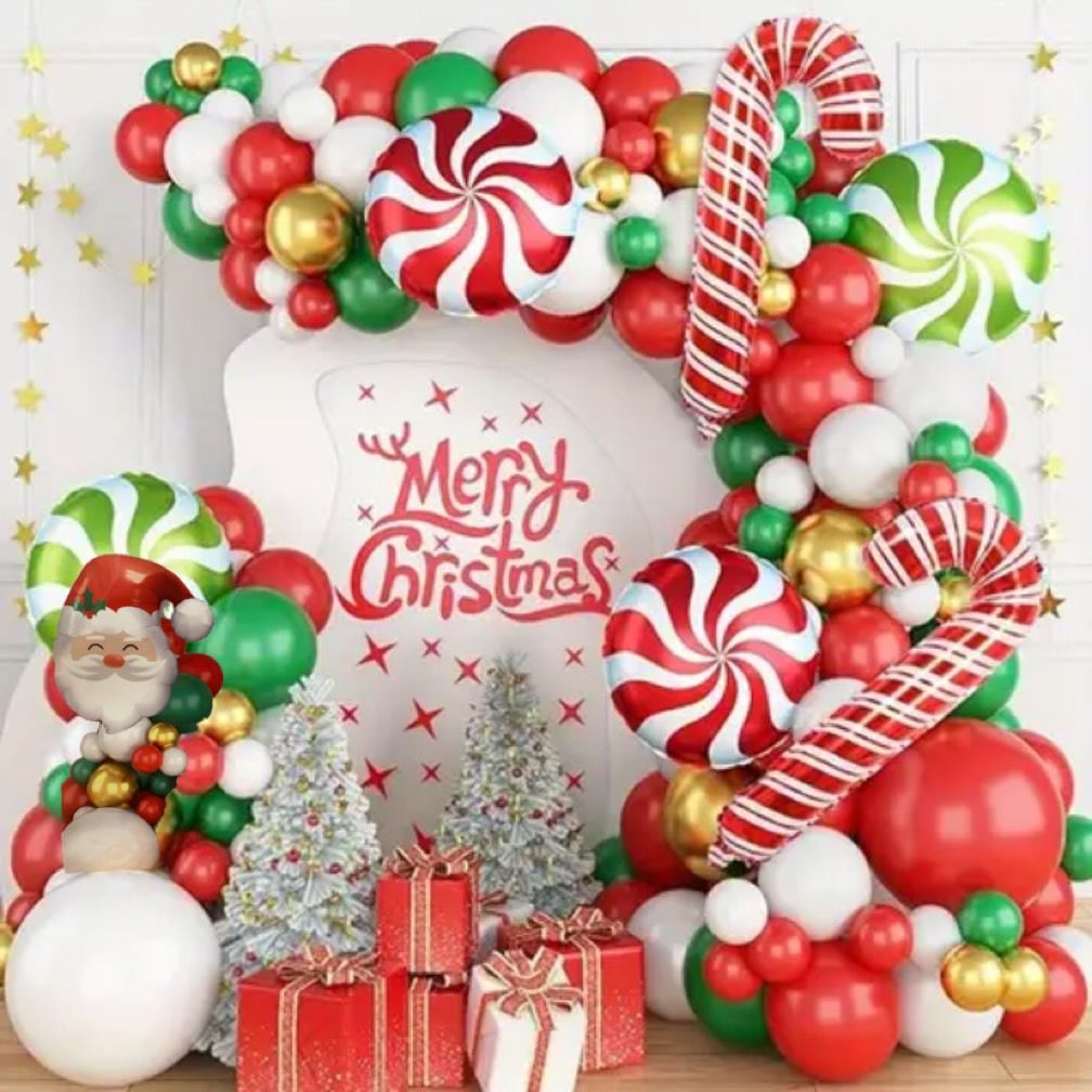 Merry Christmas Balloon Arch Kit