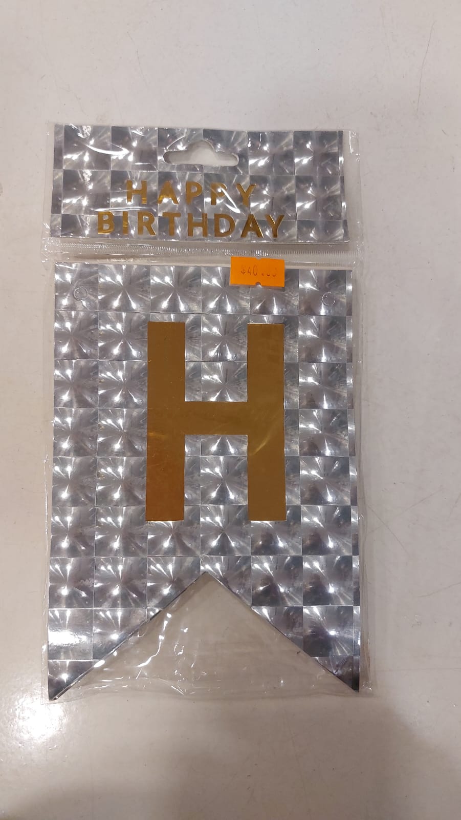 Silver HBD Mirror  banner - Preppy Kids (Grand Bazaar)