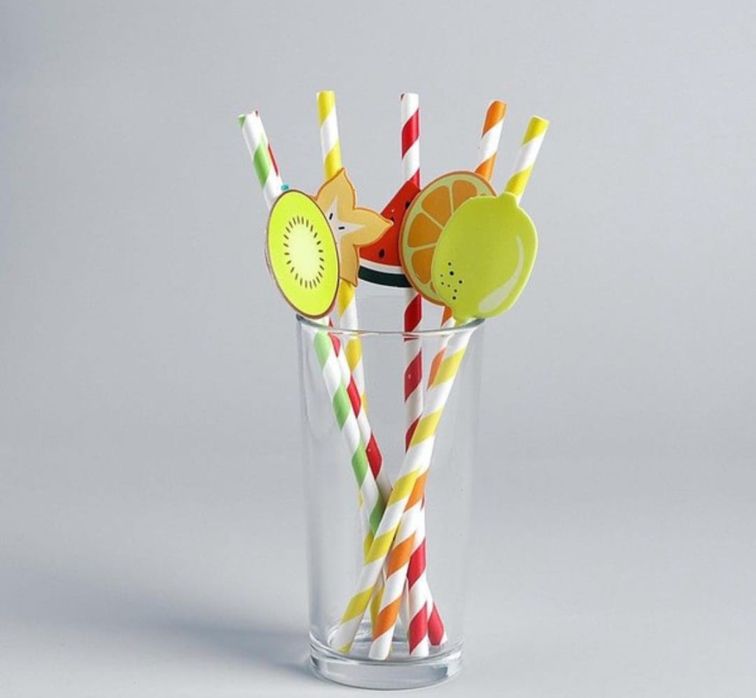 Paper Fruit Straws