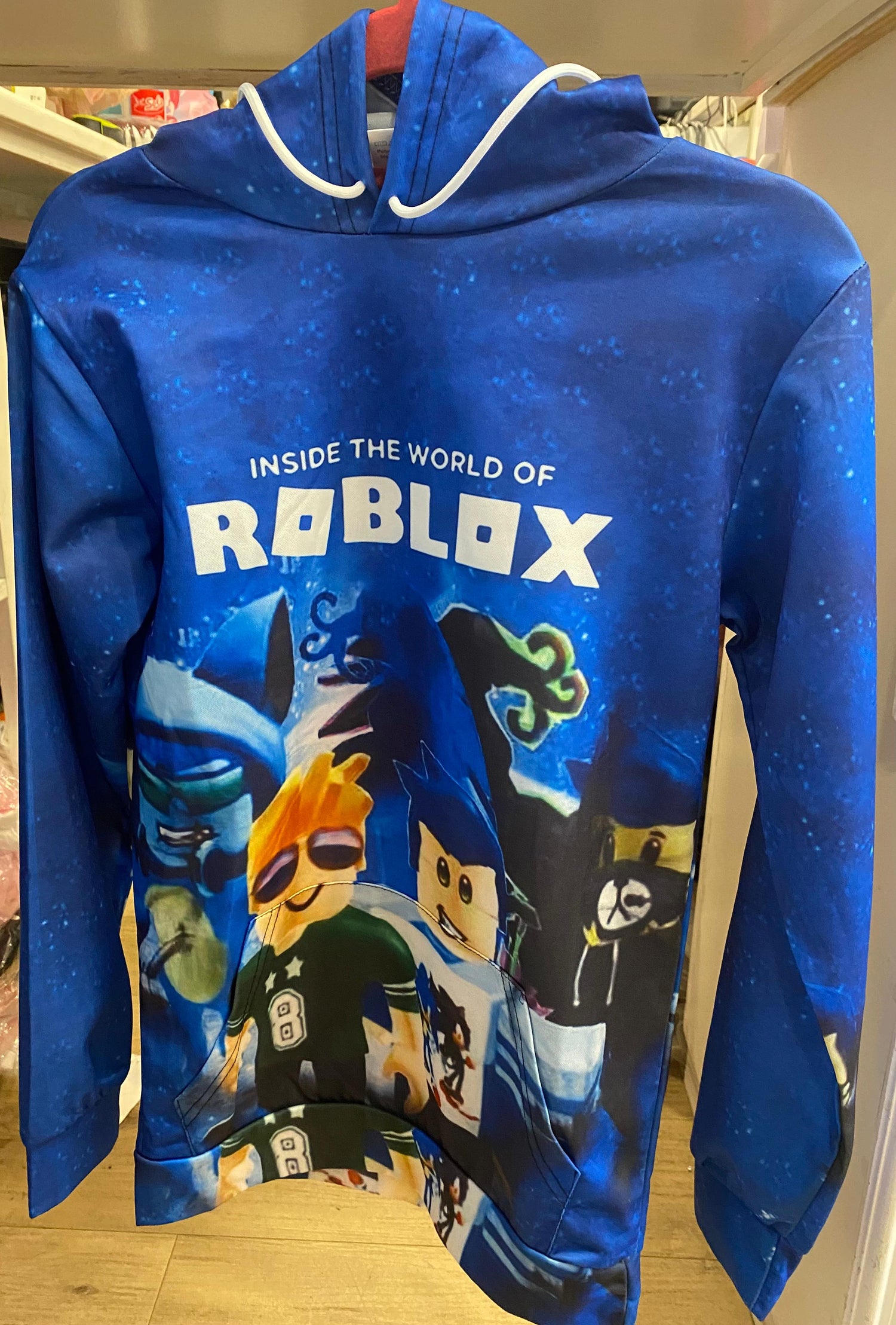 Inside The World Of Roblox 3D Blue Hoodie Preppy Kids Trinidad
