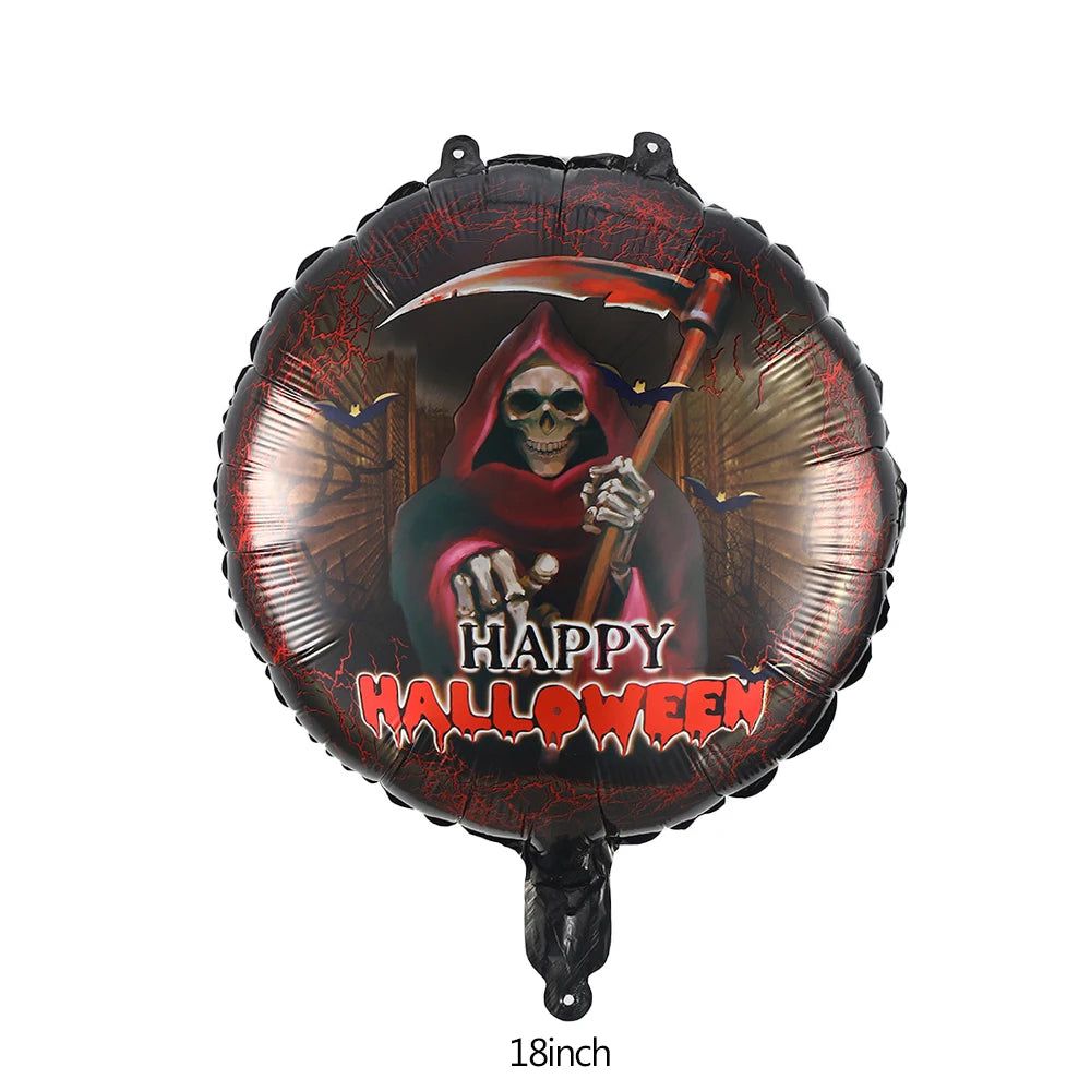 Grim reaper halloween foil balloon