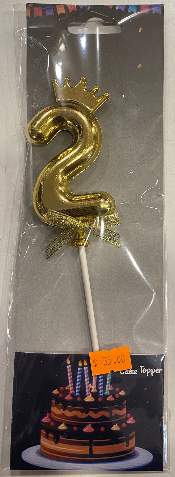 Gold Crown Cake Toppers 2 - Preppy Kids (Grand Bazaar)