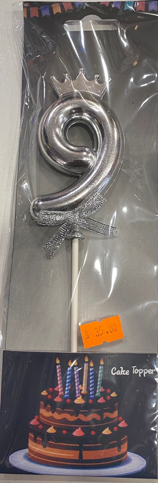 Silver Crown Cake Toppers 9 - Preppy Kids (Grand Bazaar)