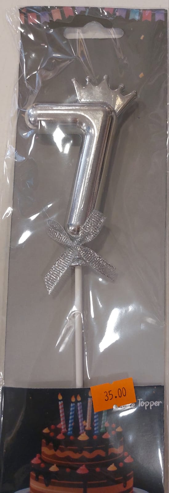 Silver Crown Cake Toppers 7 - Preppy Kids (Grand Bazaar)