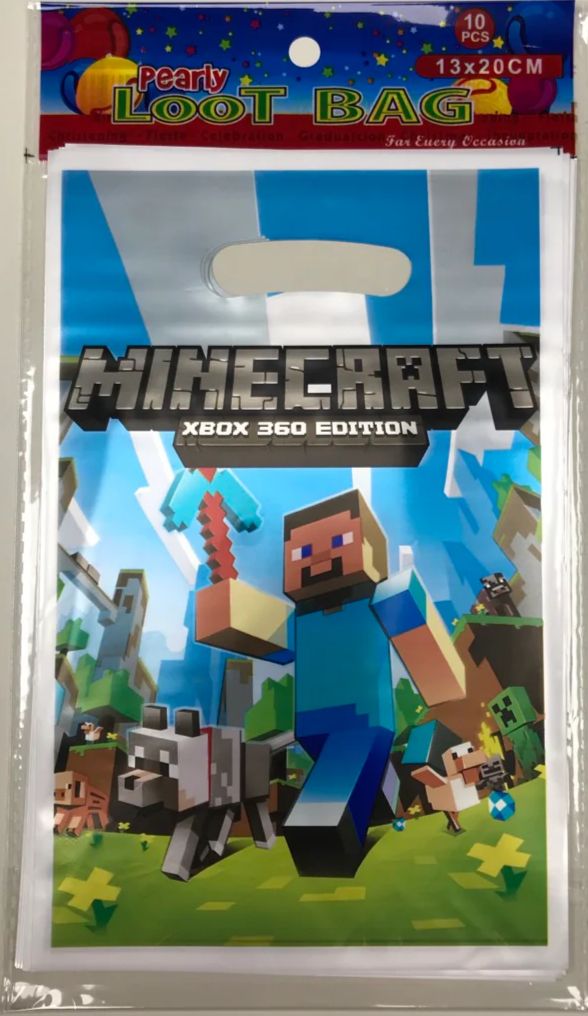 Minecraft loot party bags (10 pcs)