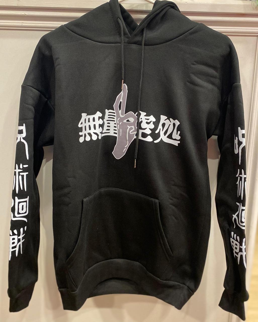 Jujutsu Kaisen Gojo Hoodie Black Fleece