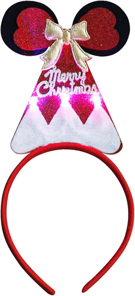 Christmas Light up headband Red