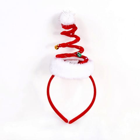 Christmas red and  white santa hat headband