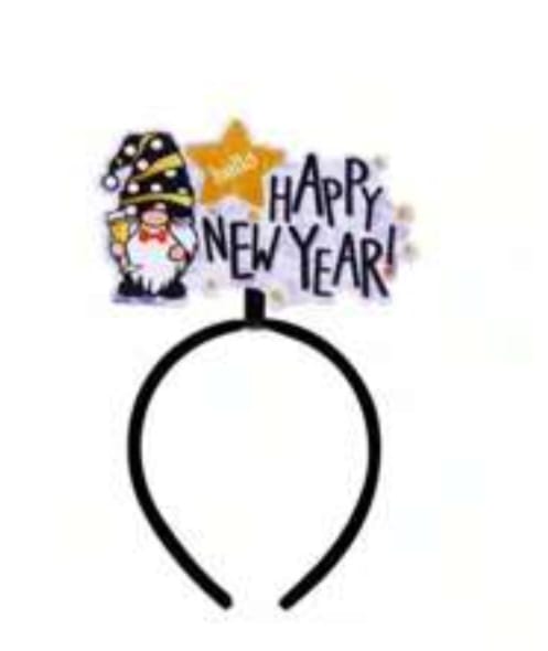 New Year Headband knome