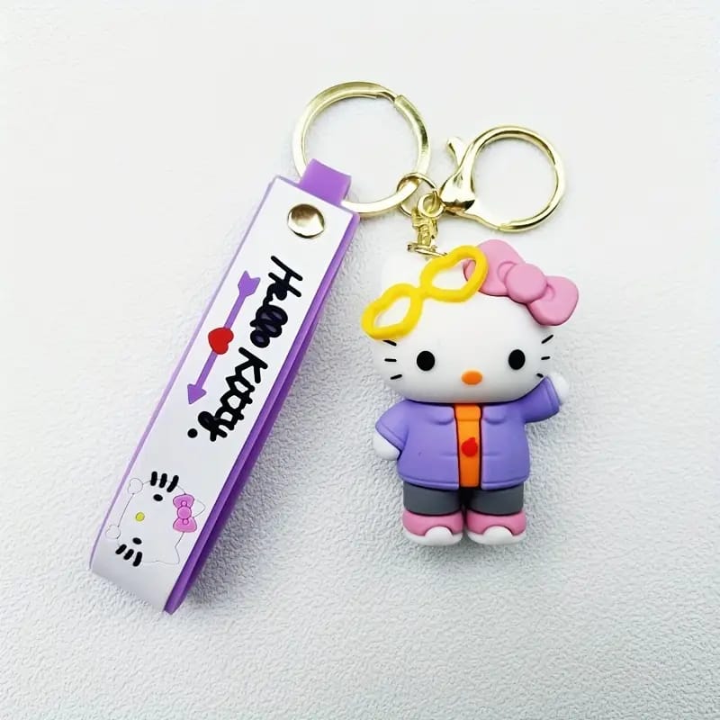 Hello Kitty Glasses Keychain - Preppy Kids (Grand Bazaar)