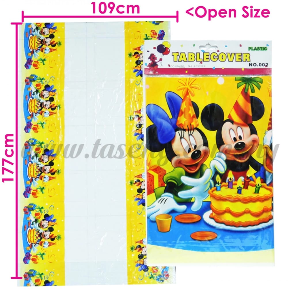 Mickey mouse , Minnie mouse And Donald Duck Tablecloth