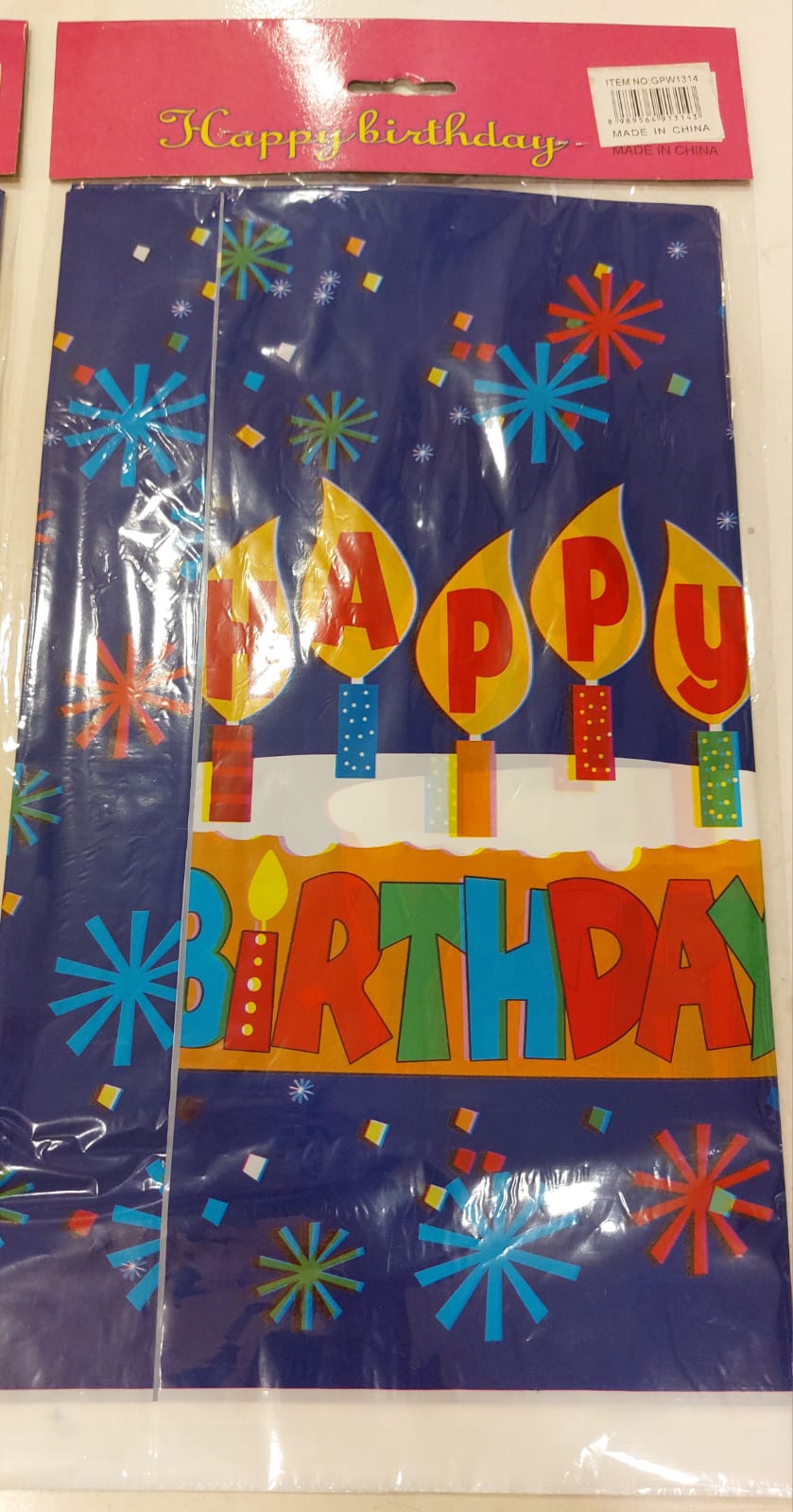 Happy Birthday Kids Cake  Tablecloth