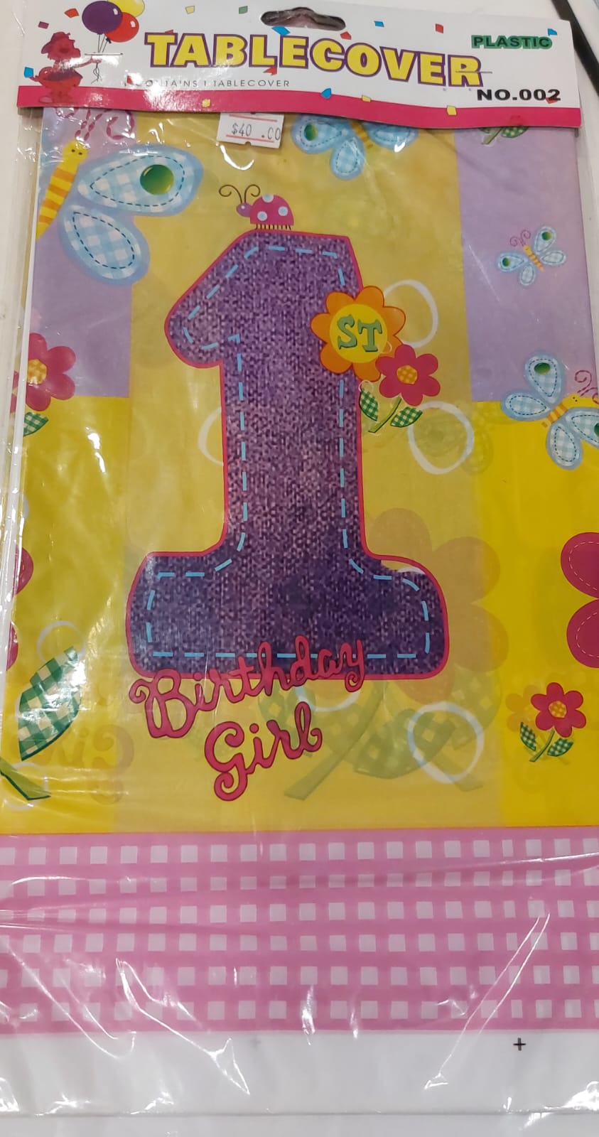 1st Birthday Girl Tablecloth