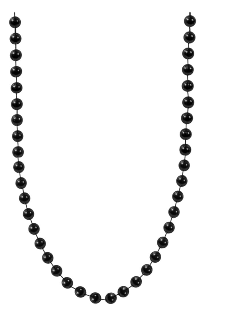 Black Mardi Gras Beads