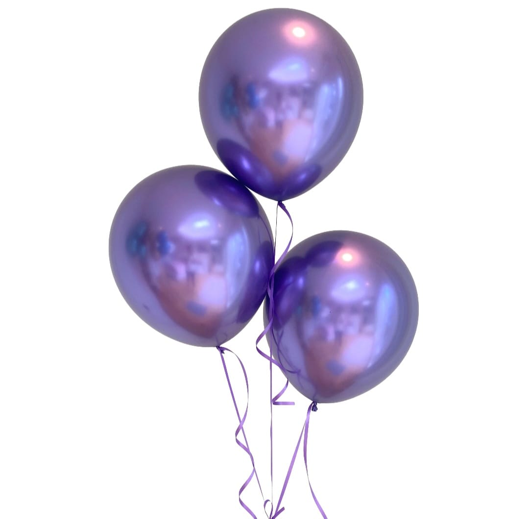 Purple Metallic Balloon 10 PC - Preppy Kids (Grand Bazaar)
