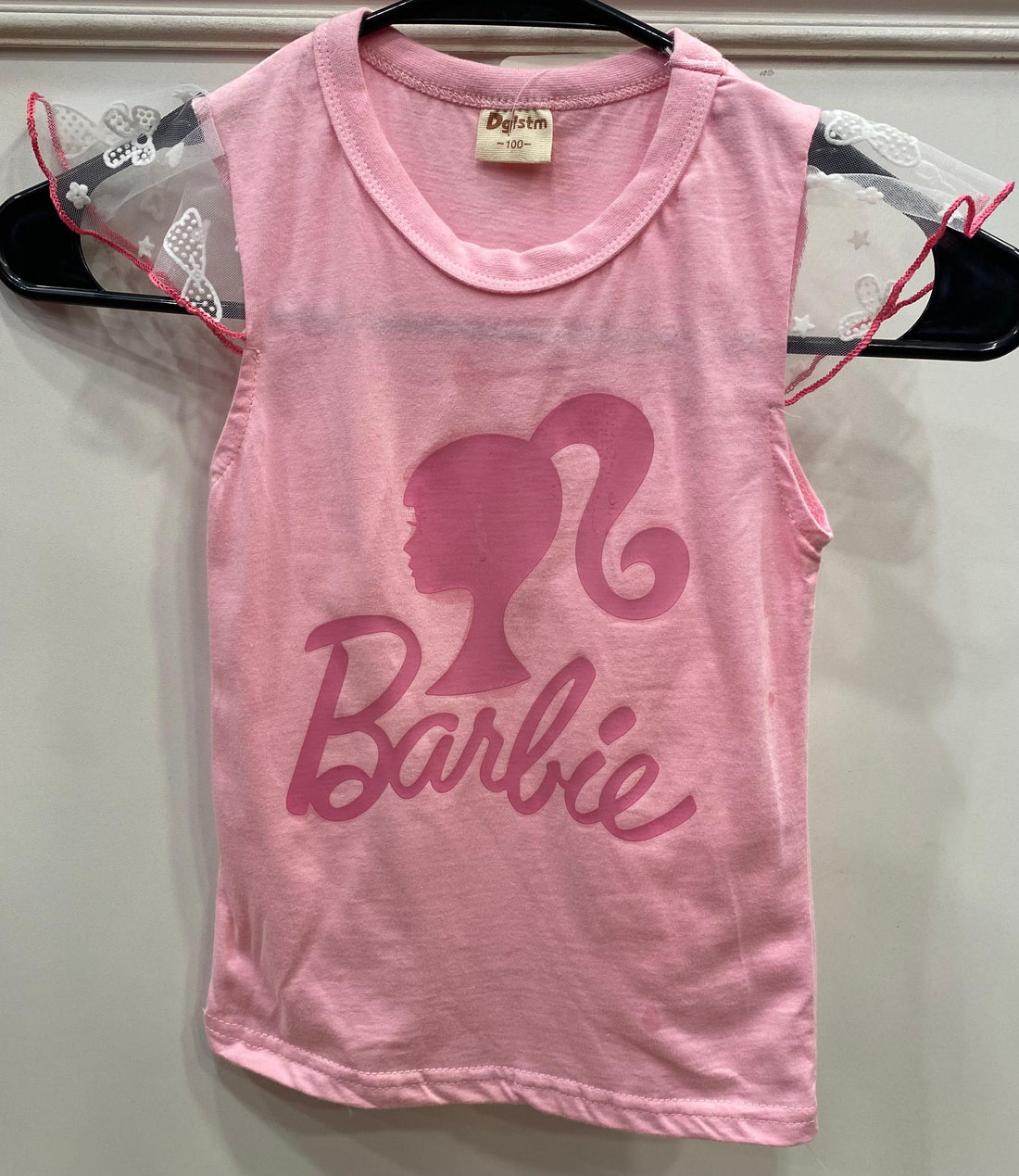 Barbie Pink Frill Sleeve Top - Preppy Kids (Grand Bazaar)