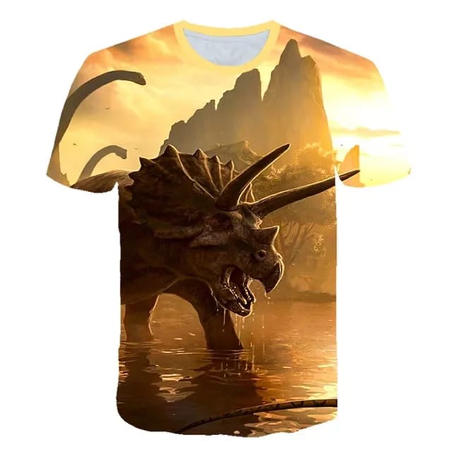 Dinosaur tshirt sunset