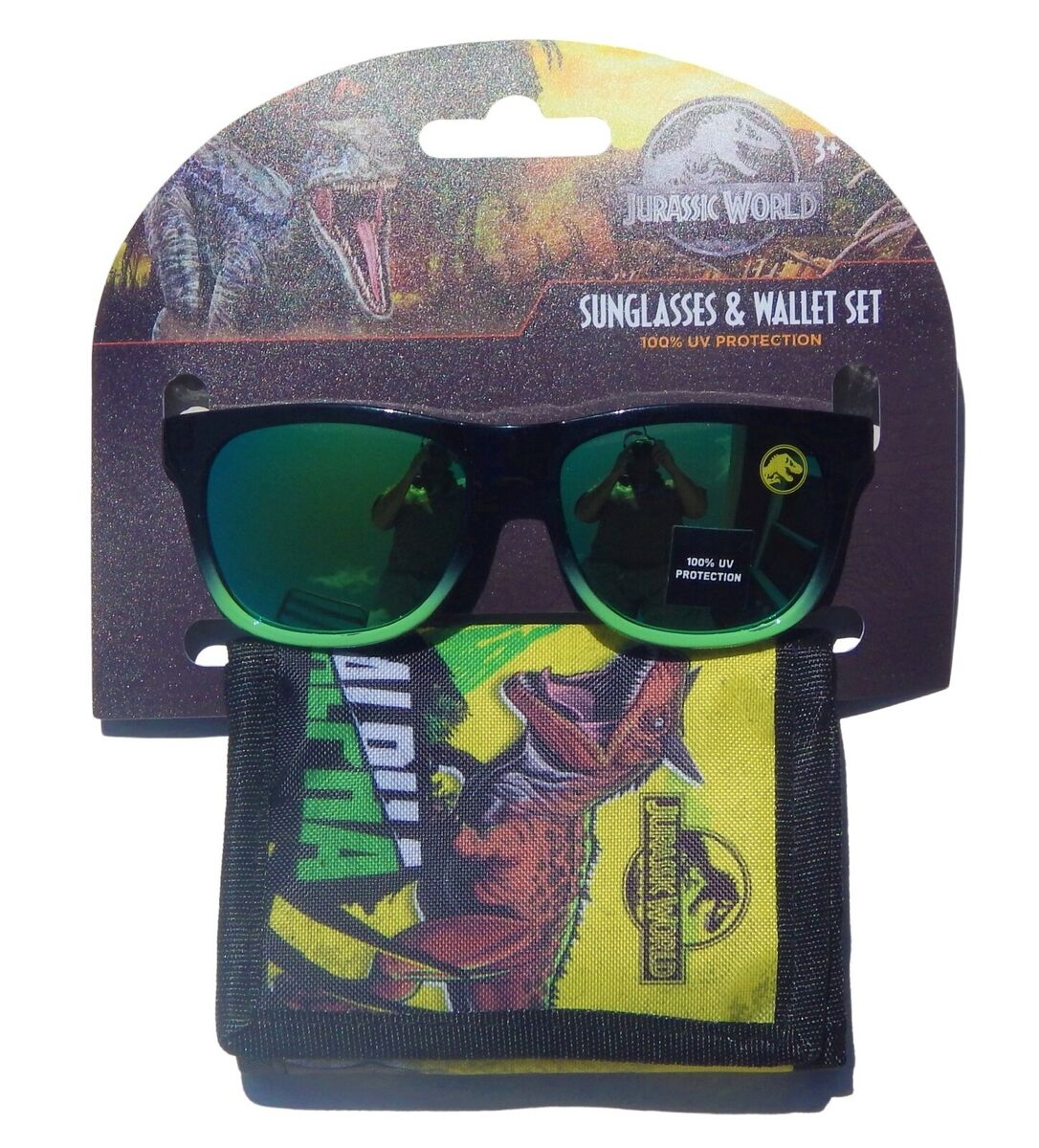 T Rex Wallet With Sun Glasses