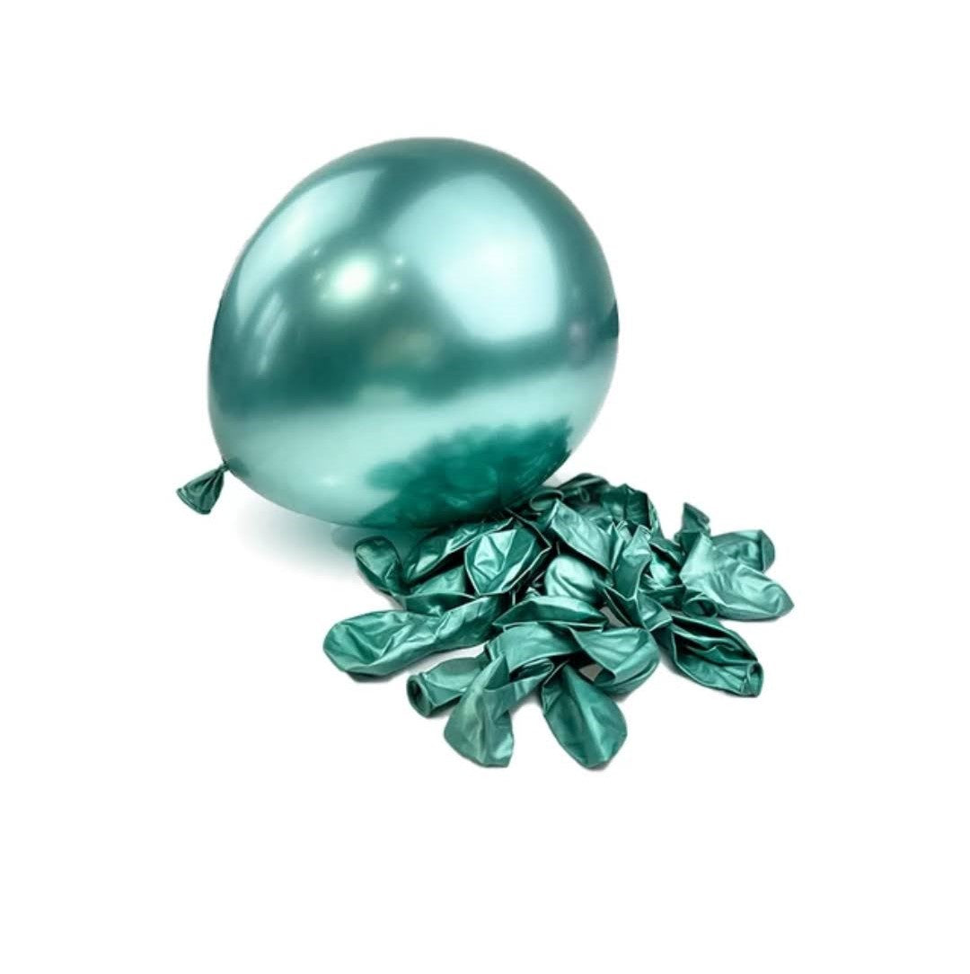 Teal Metallic Balloon 10 PC - Preppy Kids (Grand Bazaar)