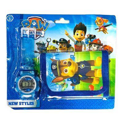 Paw Patrol  Watch and wallet set light blue