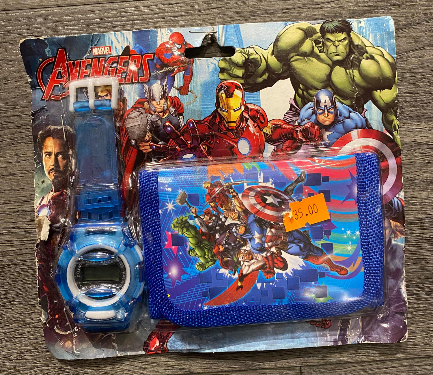 Avengers Watch and wallet set