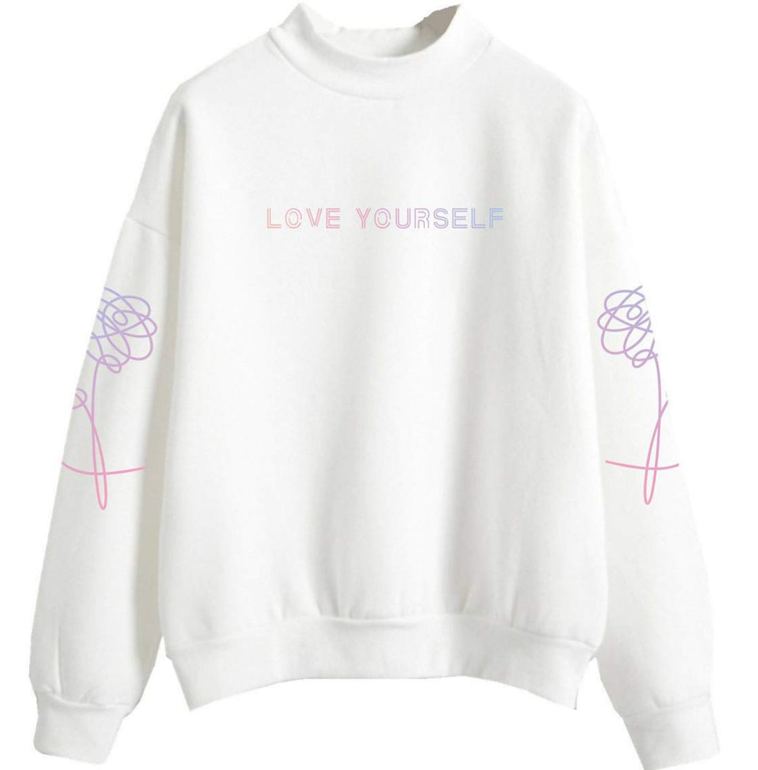 BTS Love Yourself Jungook 97 White Sweater - Preppy Kids (Grand Bazaar)