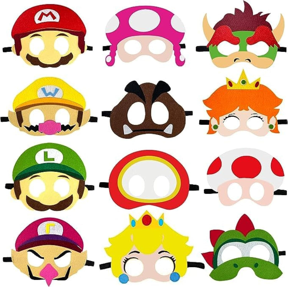 Super Mario Felt Masks