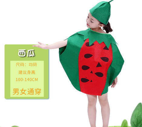 Watermelon Kids Cosplay Outfit Fruit