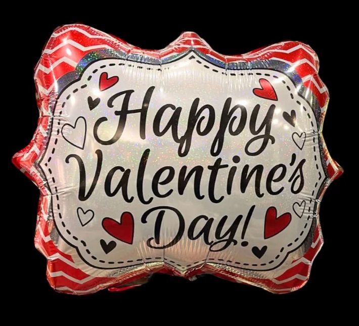Happy Valentines Shimmer Foil Balloon - Preppy Kids (Grand Bazaar)