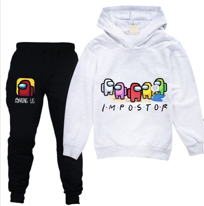 Imposter Crew Track Suit (White)