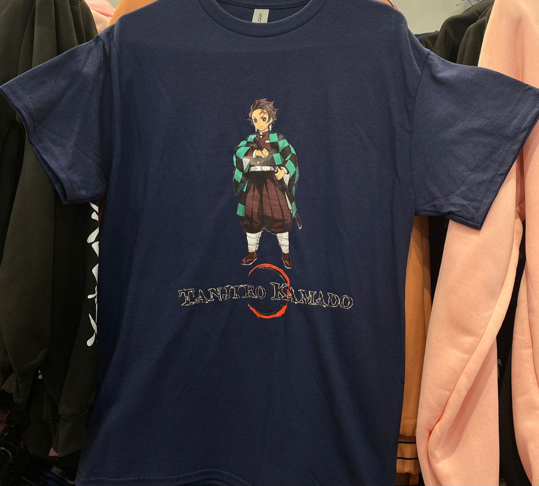 Demon Slayer Tanjiro Cotton Tshirt(Blue) - Preppy Kids (Grand Bazaar)
