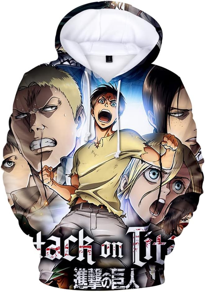 Attack on Titan Crew 3D Hoodie