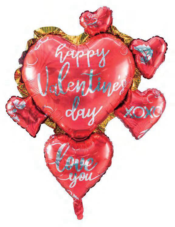 Happy Valentines Jumbo heart Foil Balloon - Preppy Kids (Grand Bazaar)