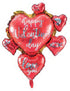Happy Valentines Jumbo heart Foil Balloon - Preppy Kids (Grand Bazaar)