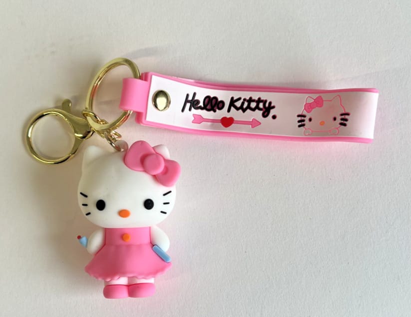 Hello Kitty Pink Dress Keychain - Preppy Kids (Grand Bazaar)