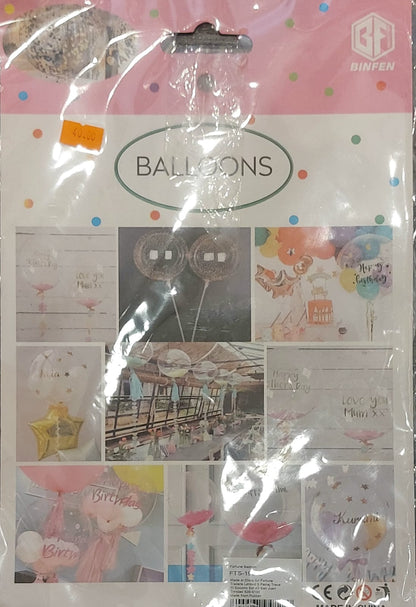 Jumbo Clear Confetti Balloon (1 PC) - Preppy Kids (Grand Bazaar)
