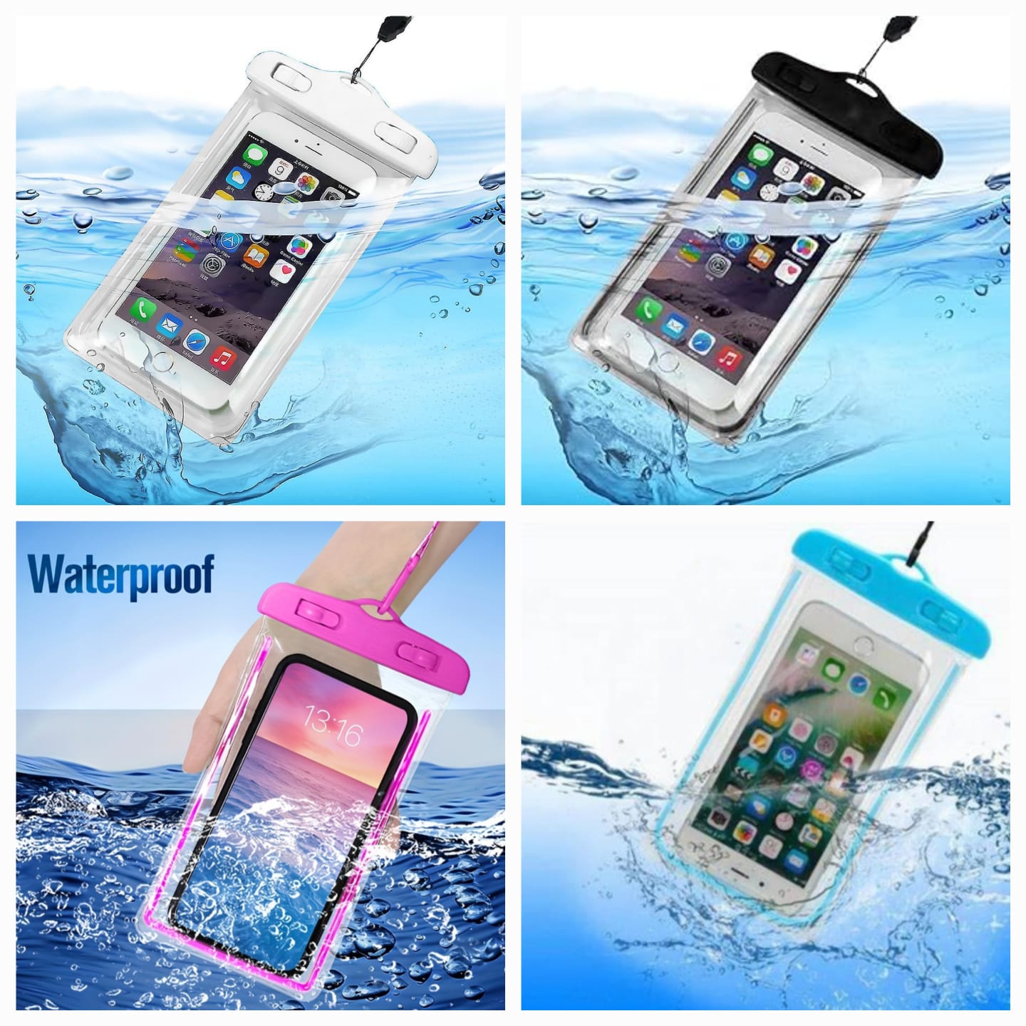 Transparent , Waterproof phone protector