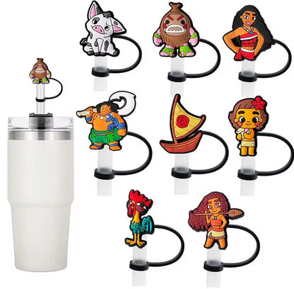 Moana Straw Cover Caps Toppers for Tumbler - Preppy Kids (Grand Bazaar)