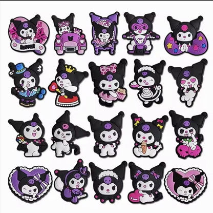 Sanrio Kuromi Croc Charm (1 pc) charms jibbitz - Preppy Kids (Grand Bazaar)